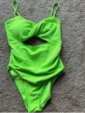 Women’s Lime Green One Piece Swimsuit
